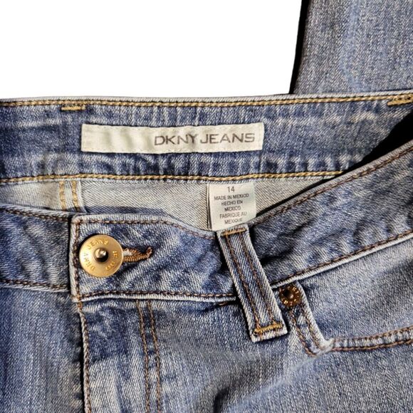 DKNY Jeans Stretchy Straight Fit Size 14 - Picture 4 of 8